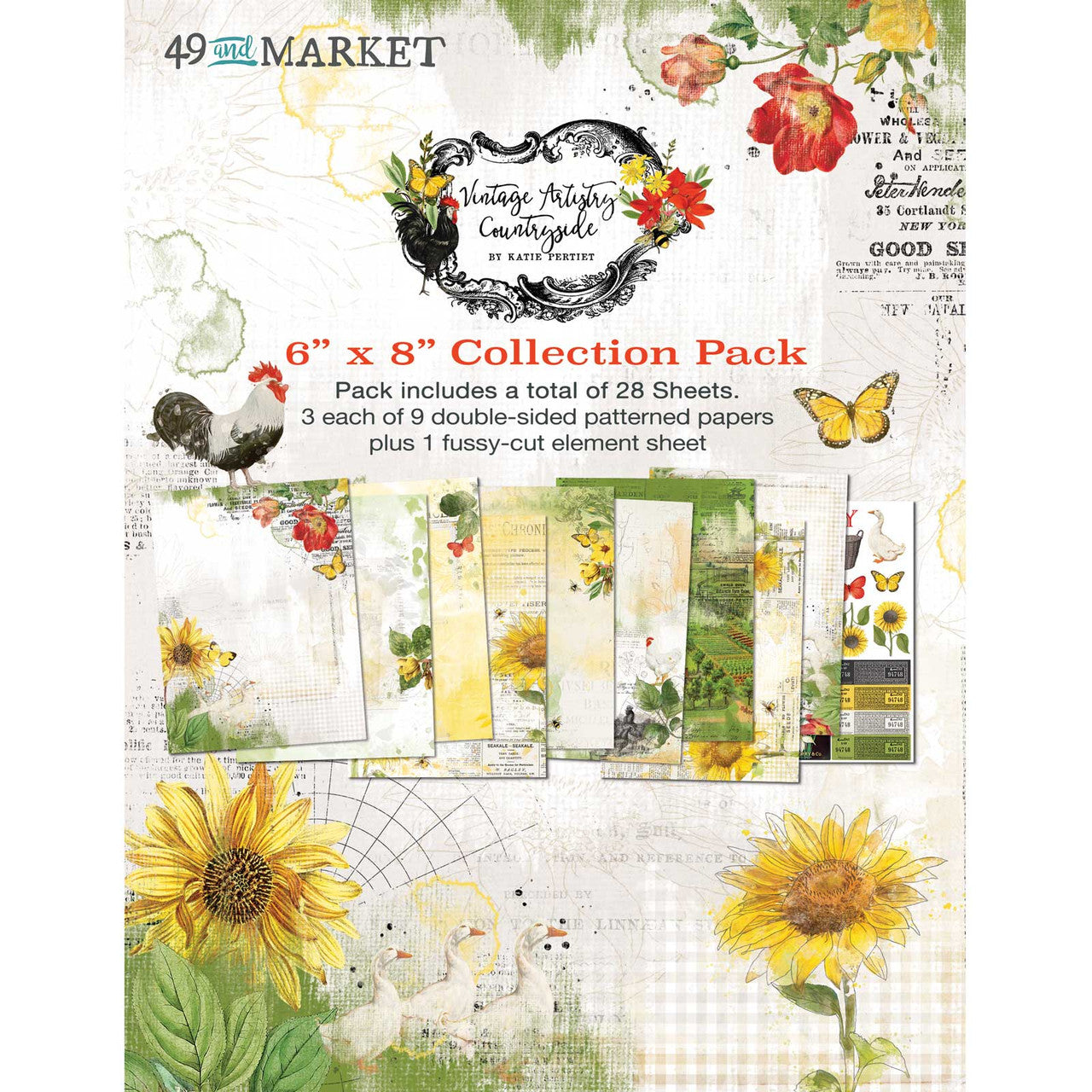 49 & Market Vintage Artistry Countryside 6 x 8 Collection Pack